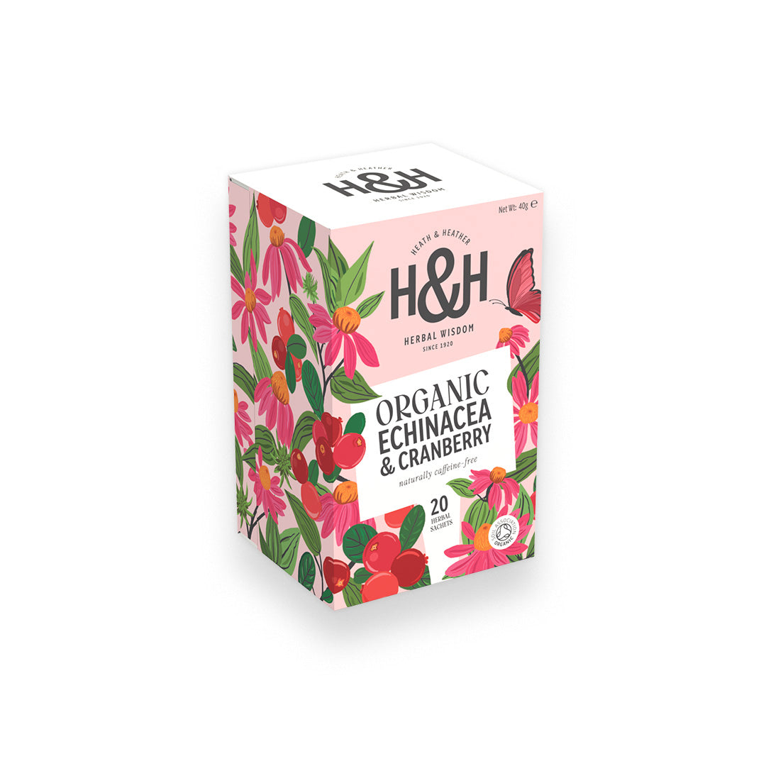 Echinacea & Cranberry Organic Herbal Tea Bags