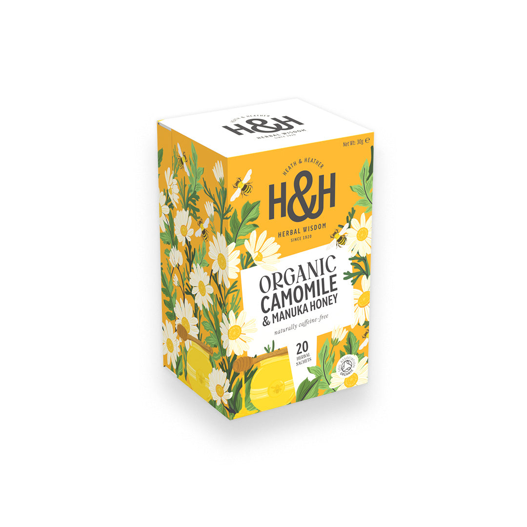 Camomile & Manuka Honey Organic Herbal Tea Bags
