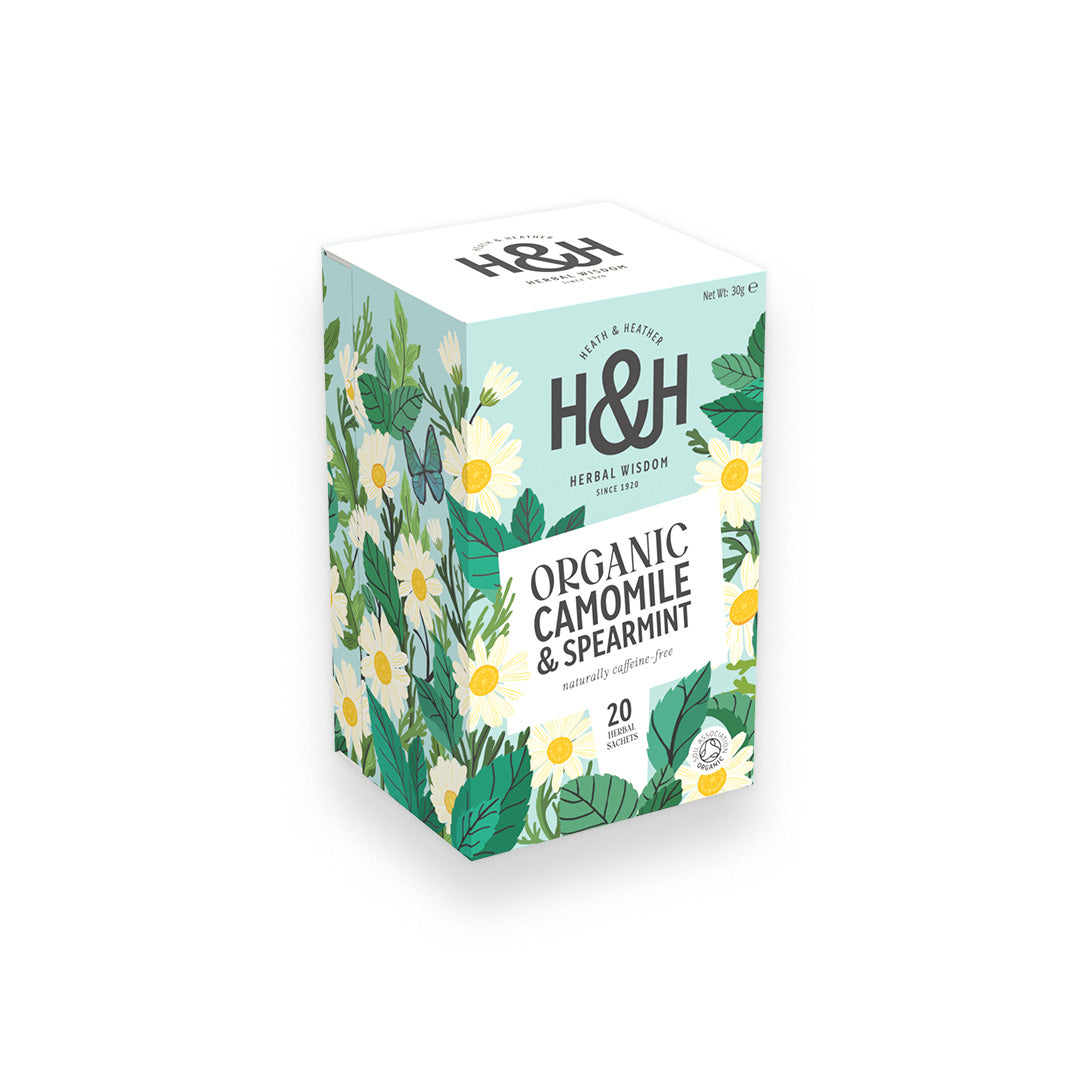 Camomile & Spearmint Organic Herbal Tea Bags