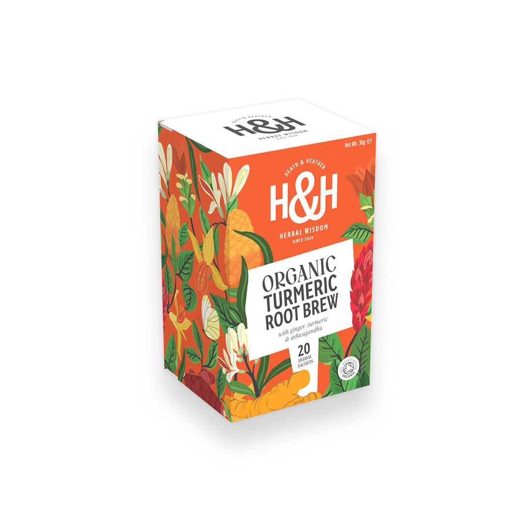 Turmeric Root Brew Organic Herbal Tea Bags