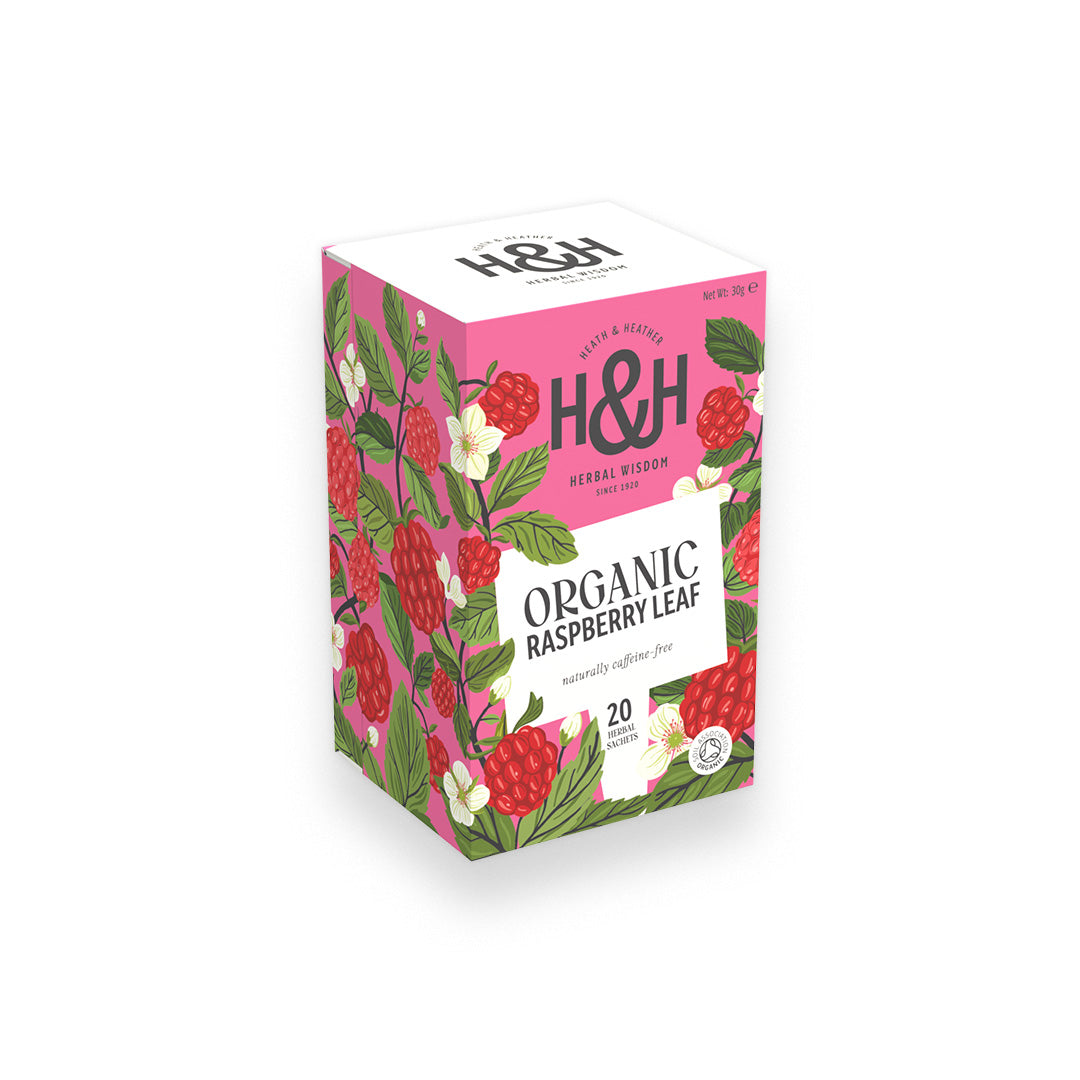 Raspberry Leaf Organic Herbal Tea Bags – Heath and Heather